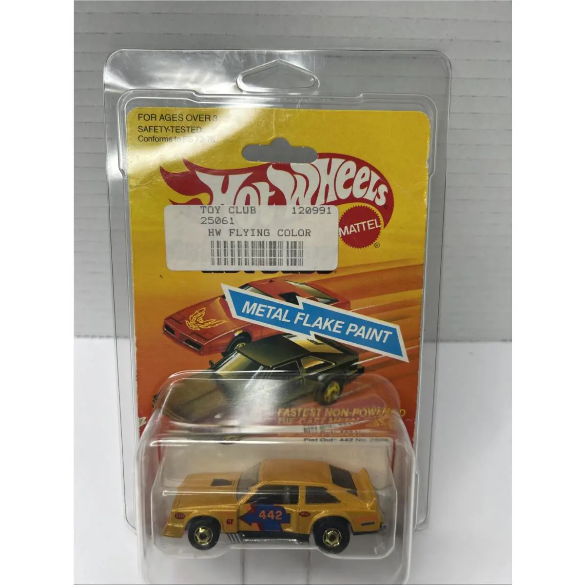 1982 Hot Wheels The Hot Ones Flat Out 442 No. 2506 Metal Flake Paint Car