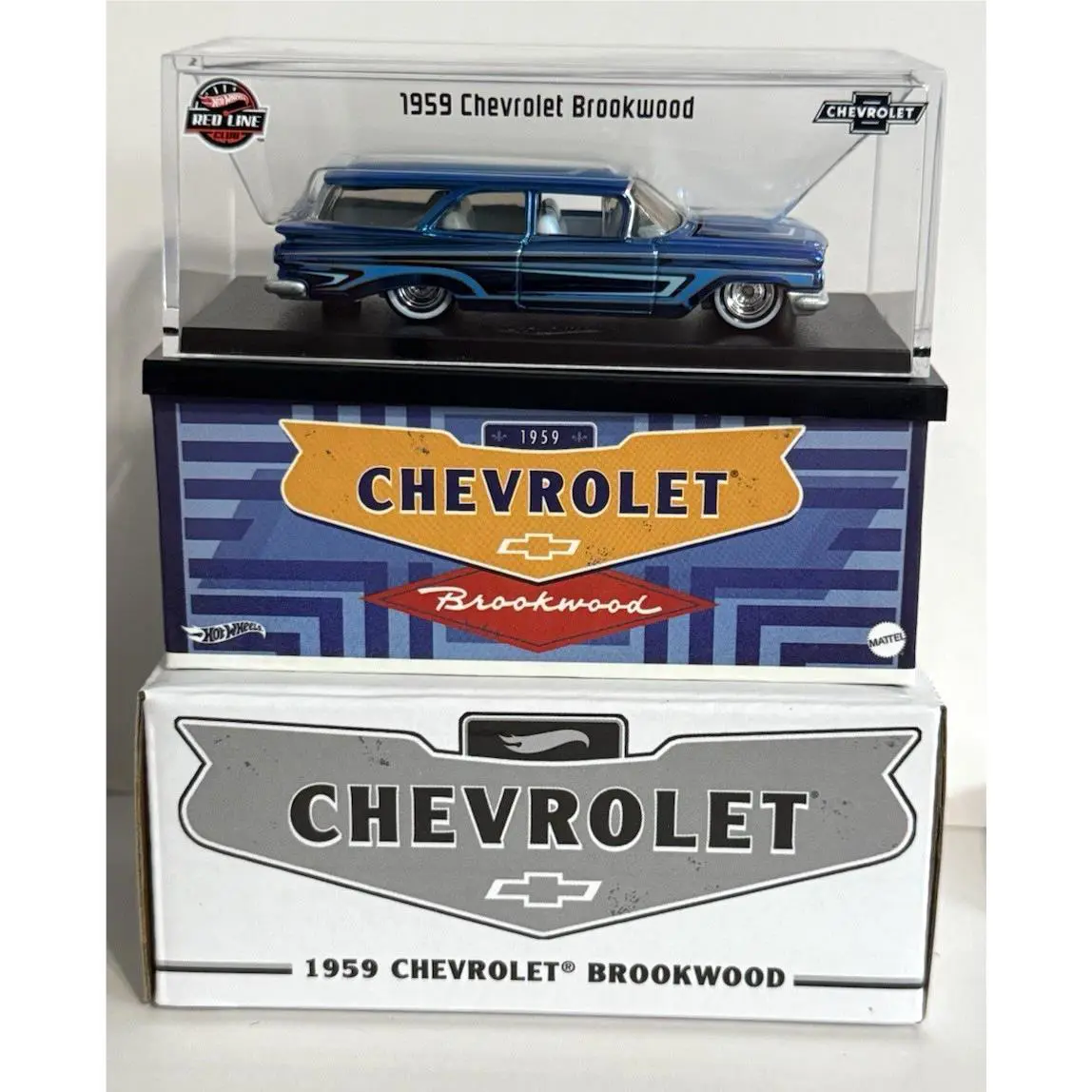 Hot Wheels Collectors Rlc 1959 Chevrolet Brookwood Low Rider Wagon Spectra Blue