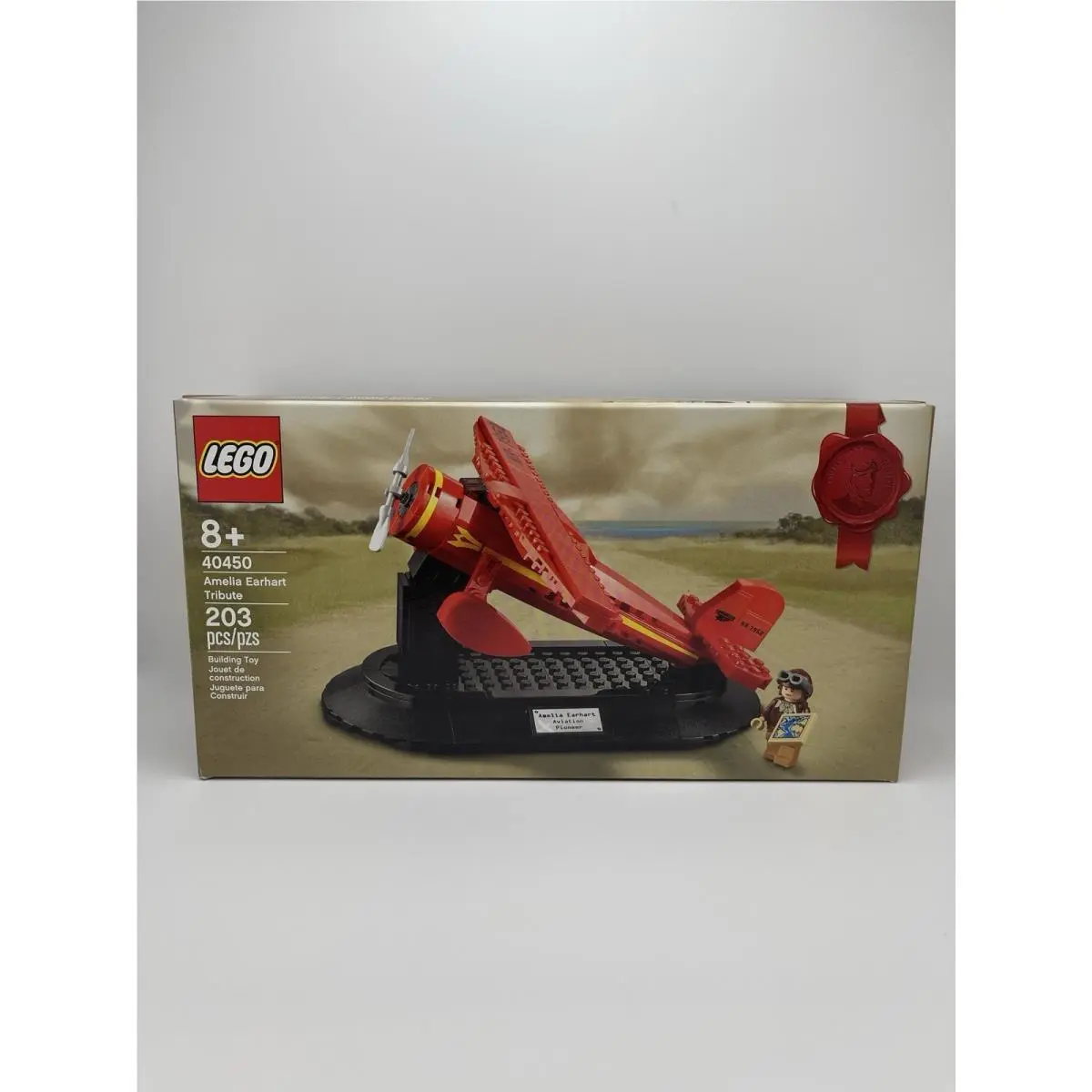 Lego 40450 - Amelia Earhart Tribute Airplane Set Minifig -new -sealed -retired