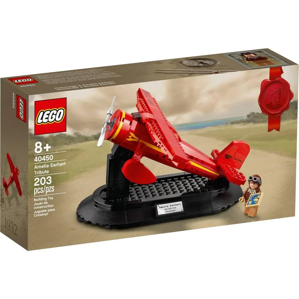 Lego Amelia Earhart Tribute 40450 Retired Limited Edition Gwp 2021