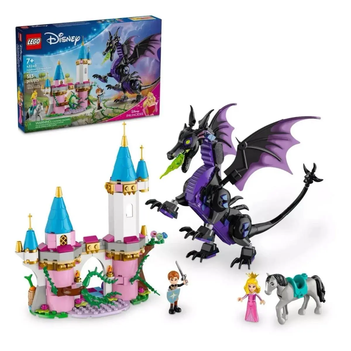 Lego Disney Princess: Maleficent’s Dragon Form Aurora’s Castle 43240