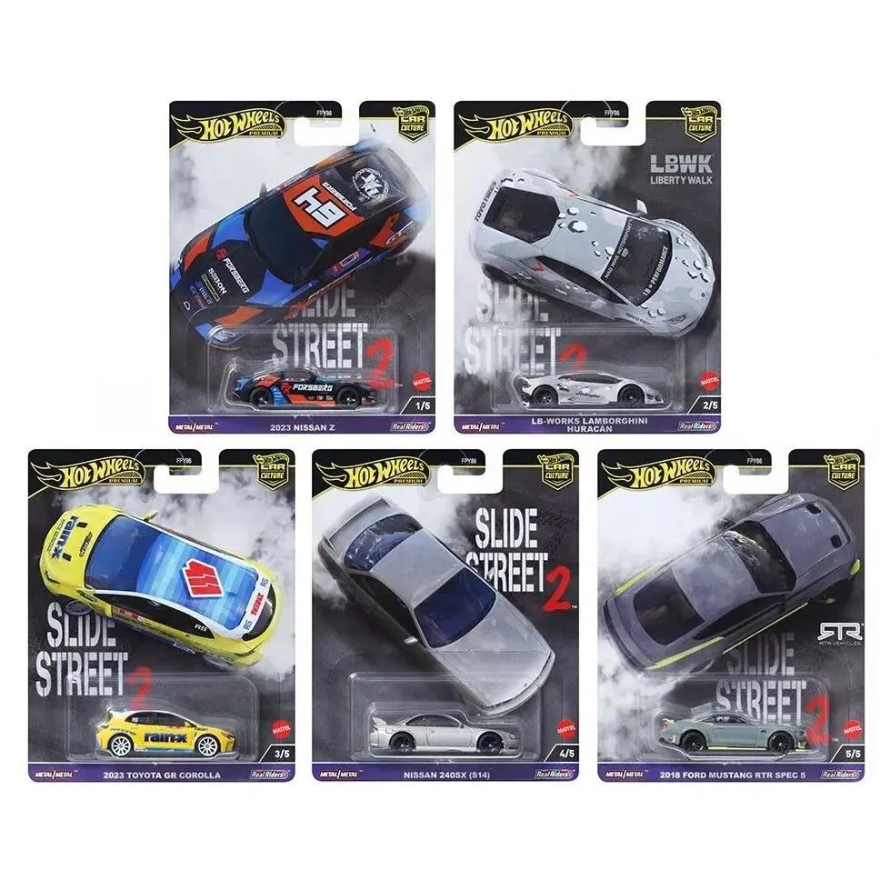 Hot Wheels Premium Car Culture Slide Street 2 Set of 5 1:64 Cars FPY86-959H
