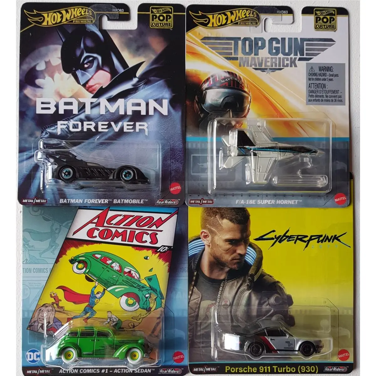 Hot Wheels Premium Pop Culture F 2024 Set of 4 Cars HXD63