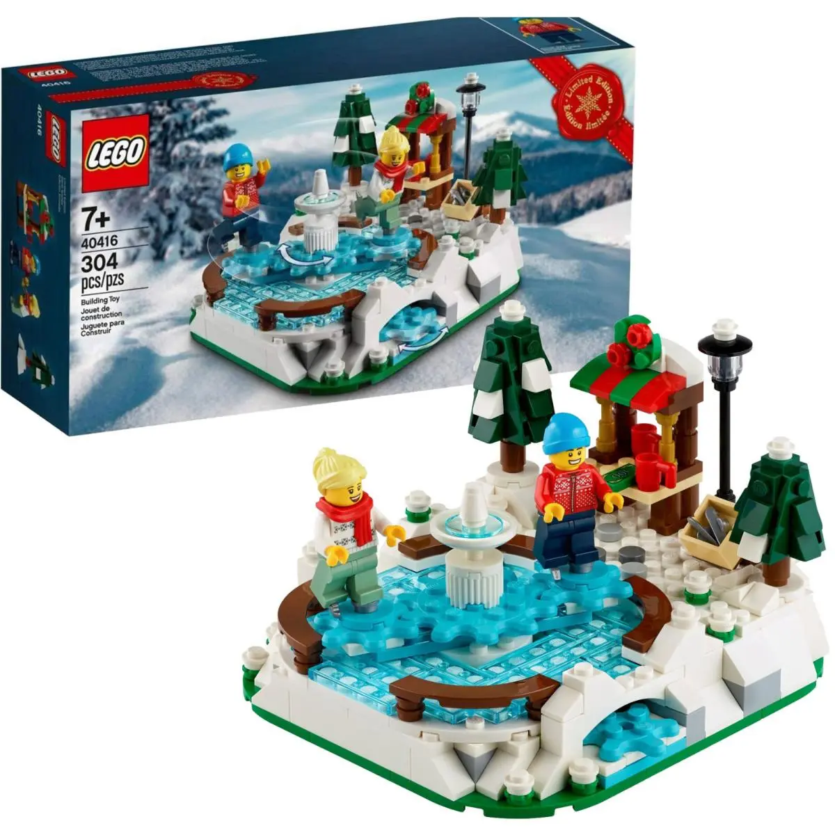 Lego 40416 Christmas Winter Ice Skating Rink Retired 2020