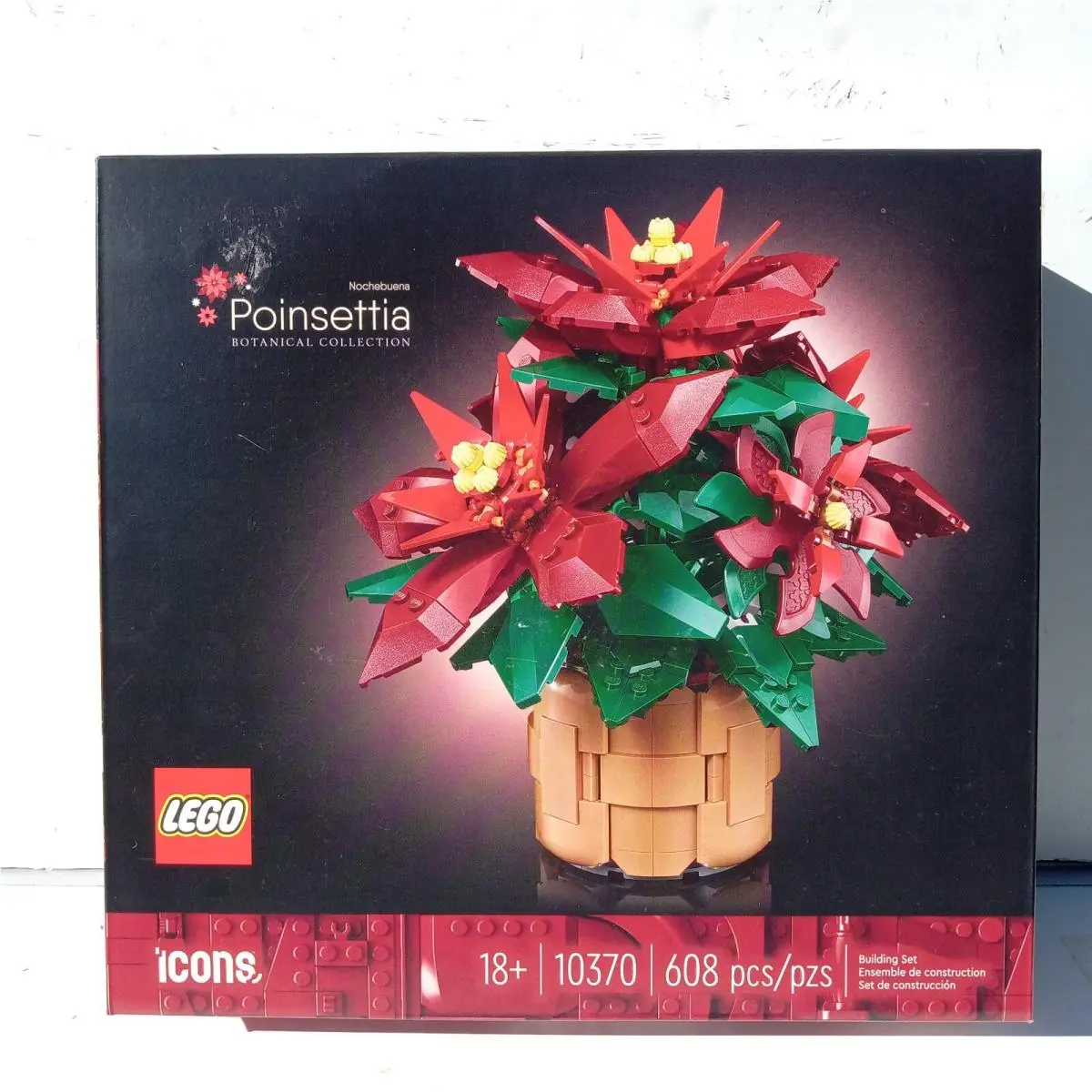 Lego Icons Poinsettia Plant Building Set 10370