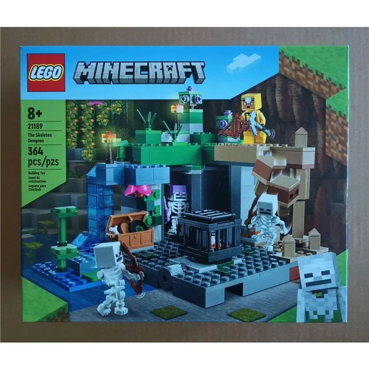 Lego Minecraft 21189 The Skeleton Dungeon Retired Set In Box