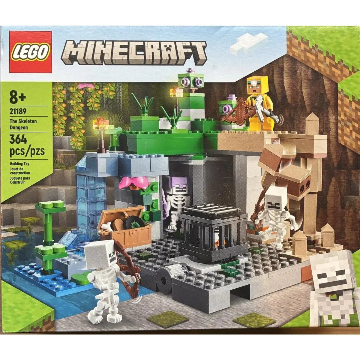 Lego The Skeleton Dungeon 21189 Minecraft 364 Pieces 8+ Complete Set