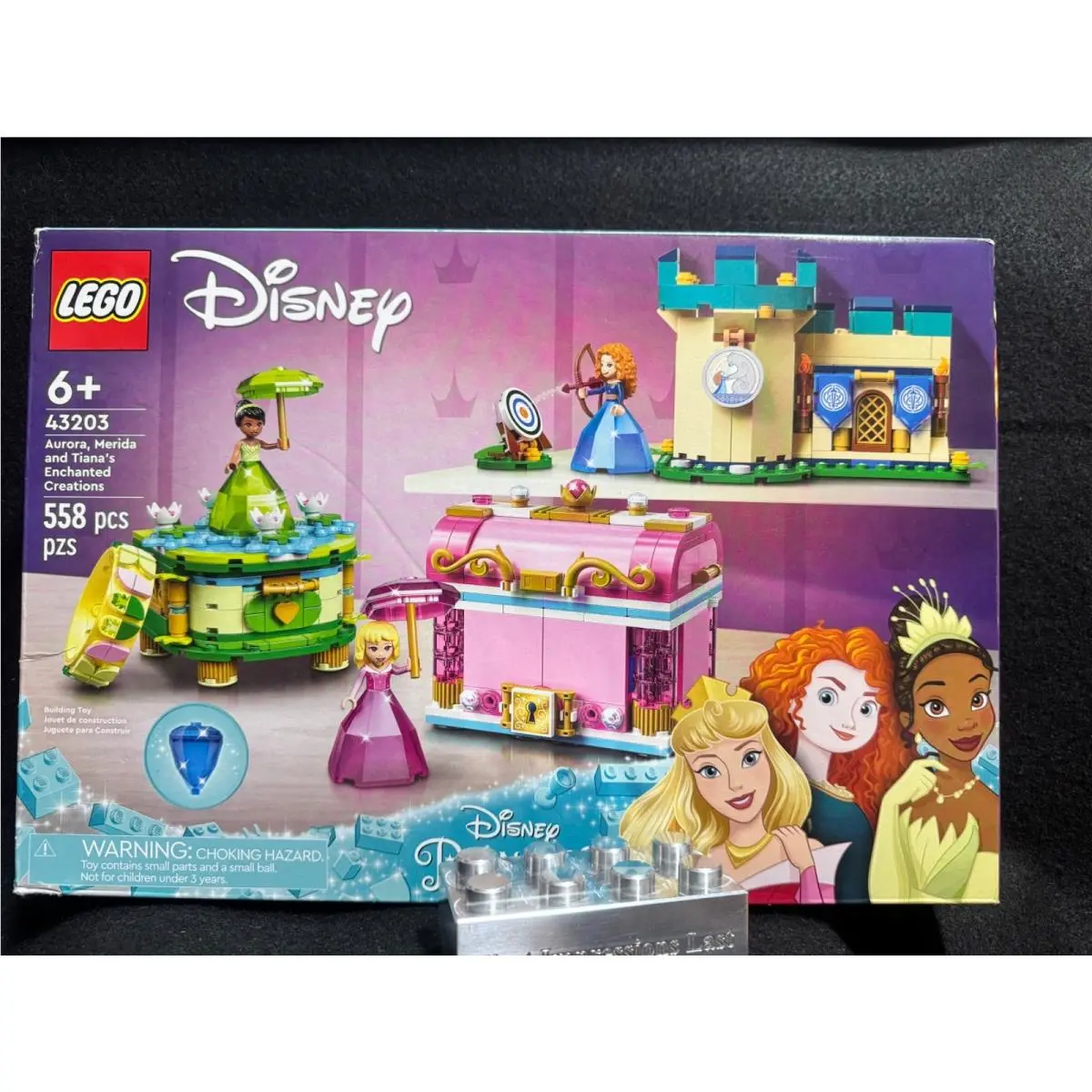 Lego 43203 2022 Disney Princess Aurora Merida and Tiana`s Enchanted Creations