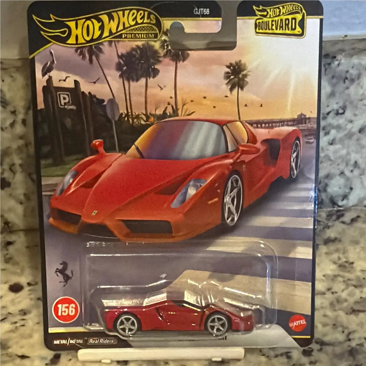 Hot Wheels Premium Boulevard 156 Ferrari Enzo 1:64 Diecast Red Black GJT68
