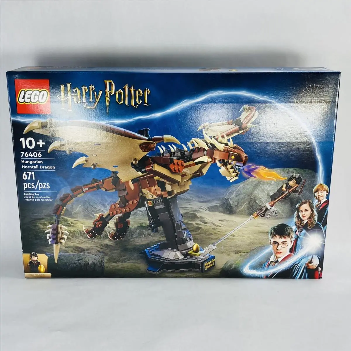Lego Harry Potter 76406 Hungarian Horntail Dragon Set Golden Egg