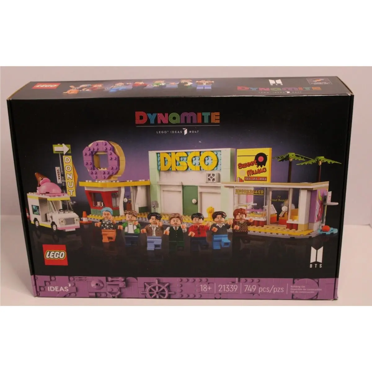 Lego Ideas Bts Dynamite 21339 Model Kit 7 Minifigures of Famous K-pop Band Jung