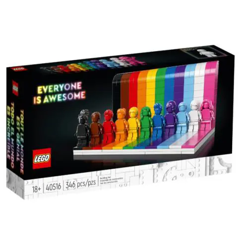 Lego 40516 Everyone is Awesome Rainbow Pride Gay Lesbian 346 Pieces Lgbtq+