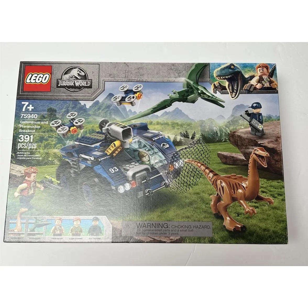Lego Jurassic World Gallimimus + Pteranodon Breakout 75940 Dinosaur