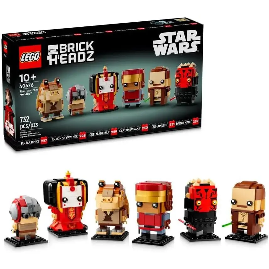 Lego Star Wars Brickheadz 40676 The Phantom Menace 25th Anniv Retired