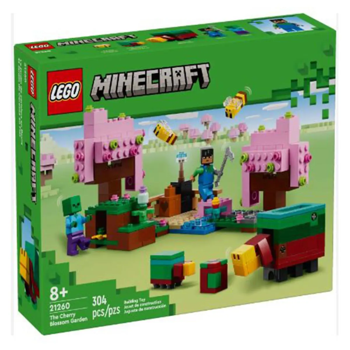 Lego Minecraft The Cherry Blossom Garden Building Set 21260
