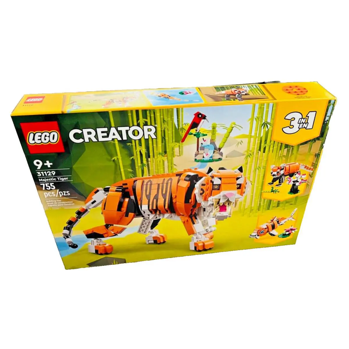 Lego Creator 3-in-1 Majestic Tiger 31129 Building Toy 755 Pcs