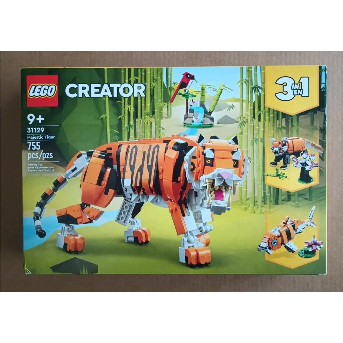 Lego Creator 31129 Majestic Tiger Retired 3 In 1 Playset