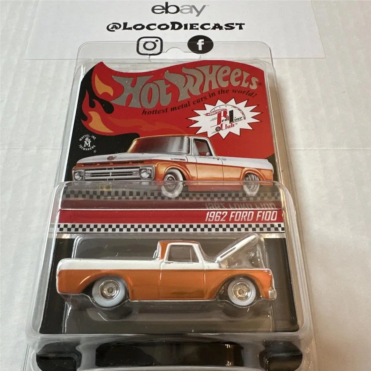 Hot Wheels Rlc Exclusive 1962 Ford F100 2022 LE 6940/25 000 W/ Protector