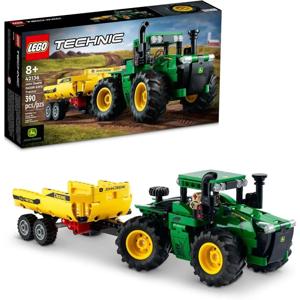 Lego Technic: John Deere 9620R 4WD Tractor-42136 Slightly Damaged Package