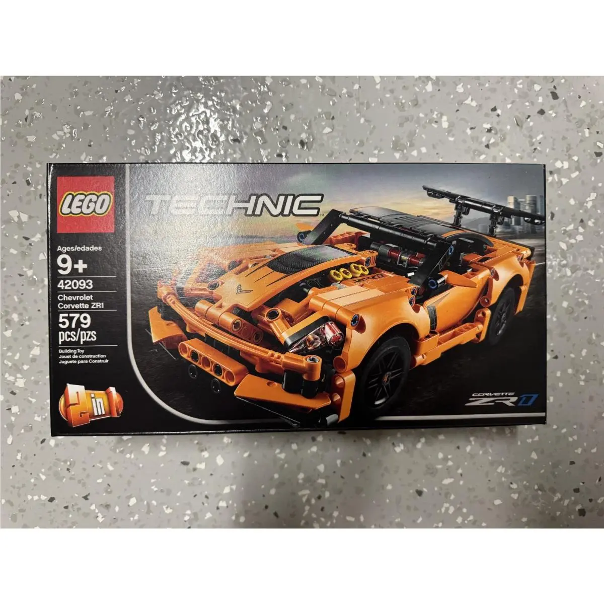 Lego Technic Chevrolet Corvette ZR1 42093 Retired Box