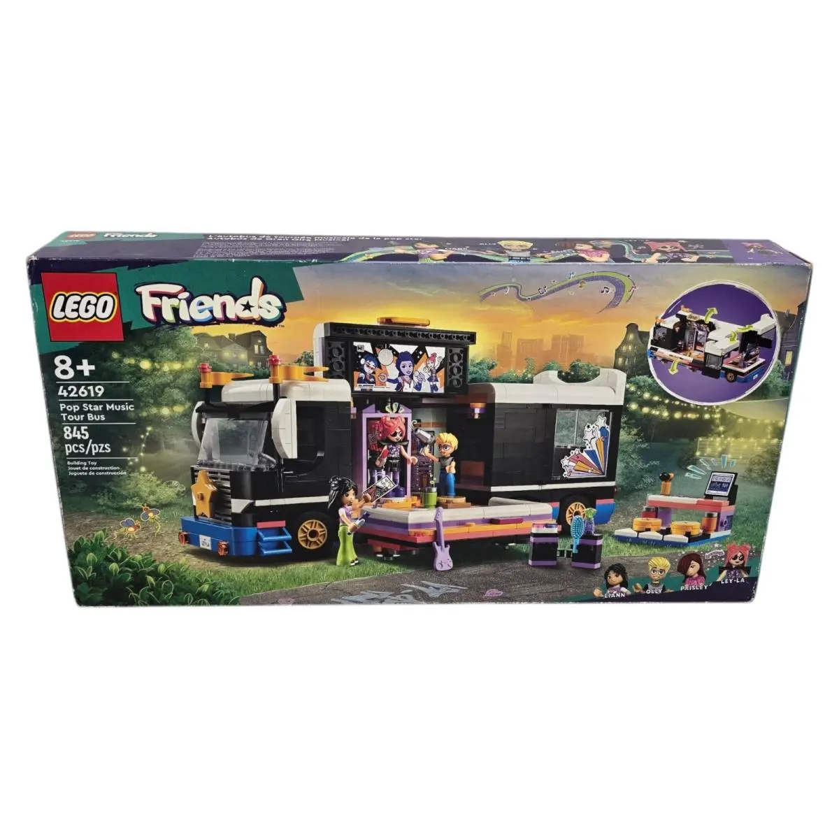 Lego Friends 42619 Pop Star Music Tour Bus 845pcs Age 8+