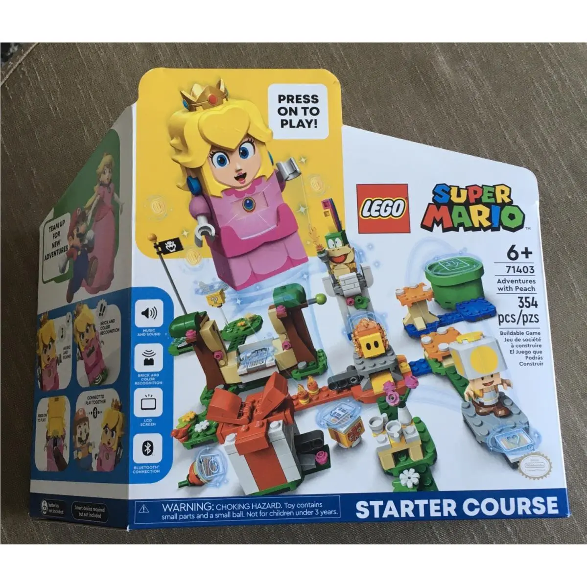 Lego Super Mario: Adventures W/peach Starter Course 71403 - In The Box
