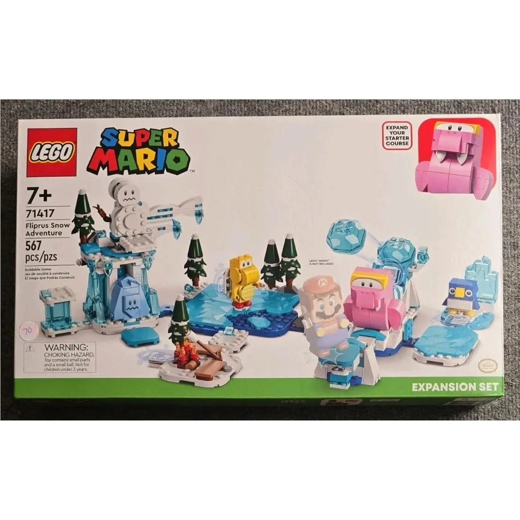 Lego Super Mario Fliprus Snow Adventure 71417 Expansion Set 567 Pieces