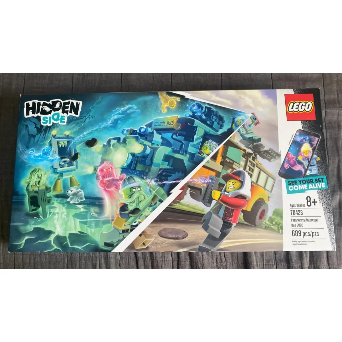 Lego Hidden Side Paranormal Intercept Bus 3000 70423 Retired 689 Pcs