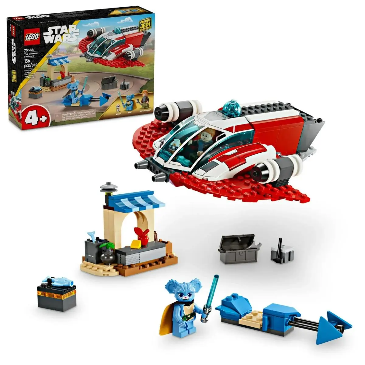 Lego Star Wars: Young Jedi Adventures The Crimson Firehawk Set 75384 - Crimson