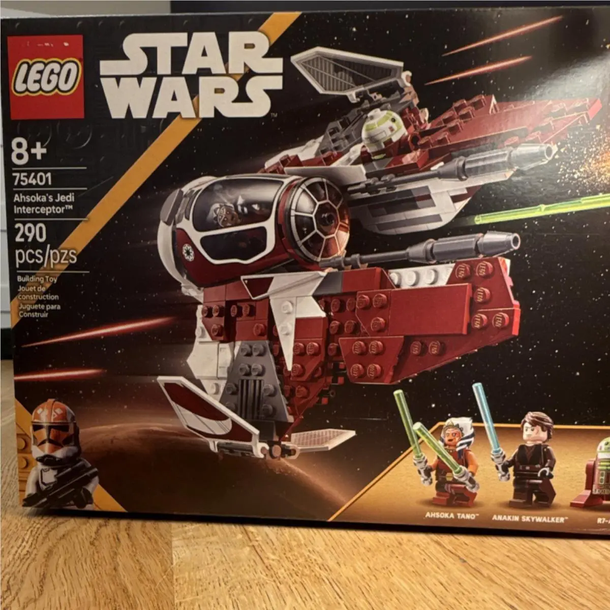 Lego Ahsoka`s Jedi Interceptor 75401 Star Wars 290 Pcs