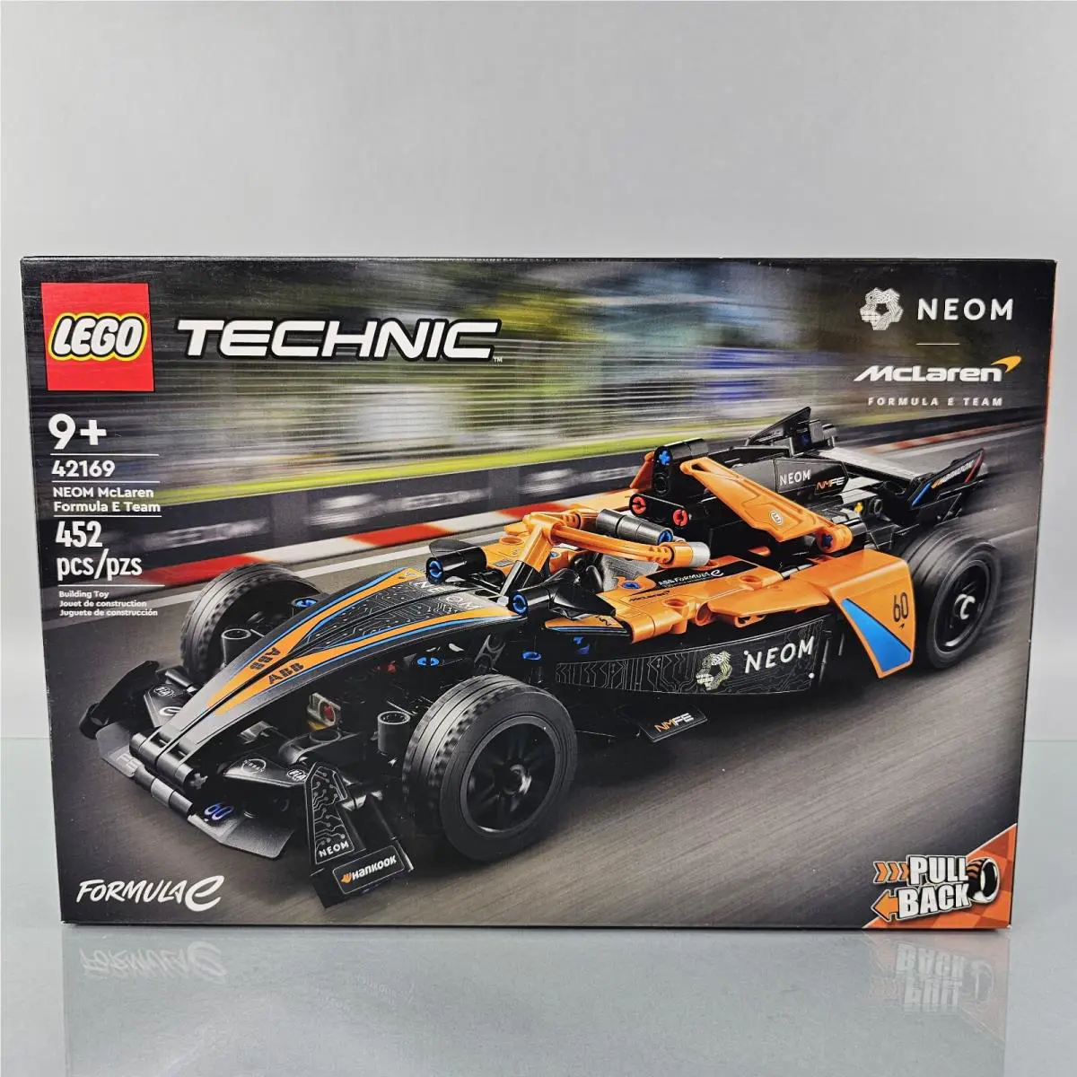 Lego Technic 42169 Neom Mclaren Formula E Team Race Car Pull Back