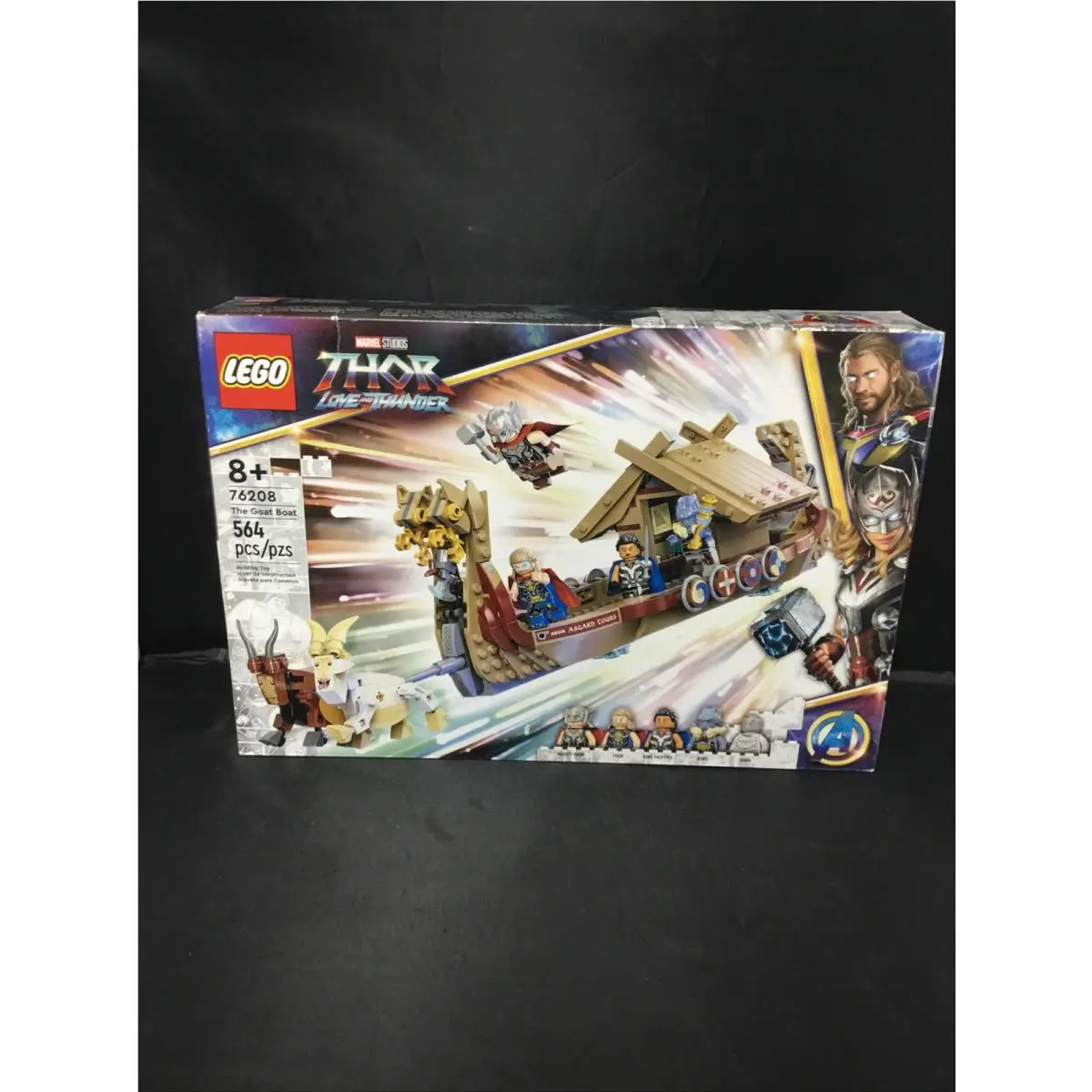 Lego Marvel Thor Love Thunder The Goat Boat 76208 564 Pieces