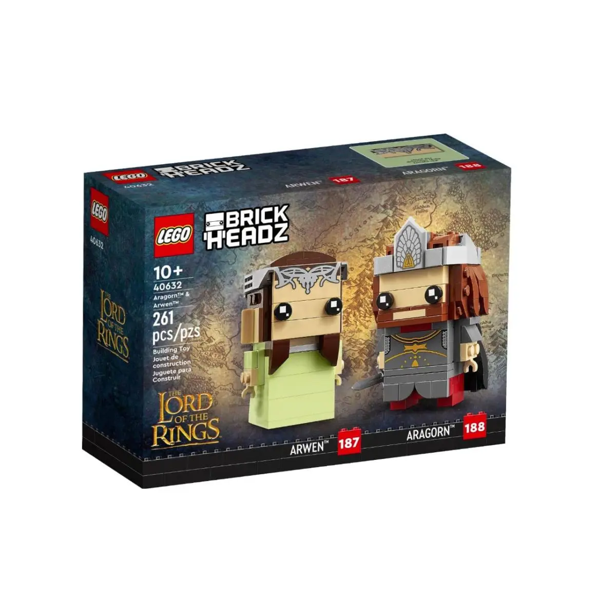 Lego Brickheadz Aragorn Arwen 40632 El Señor de Los Anillos