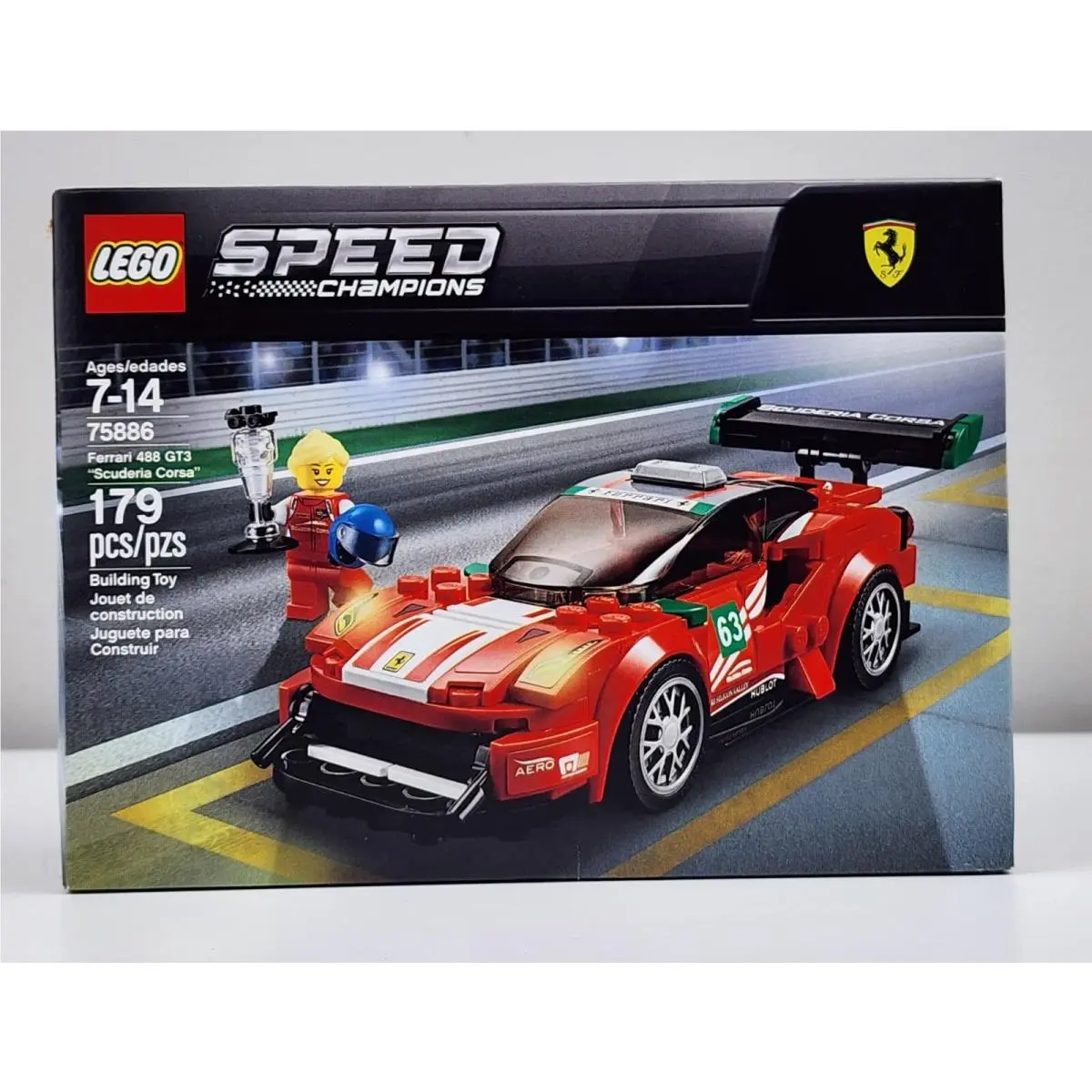 Lego 75886 Ferrari 488 GT3 Scuderia Corsa Mib Retired
