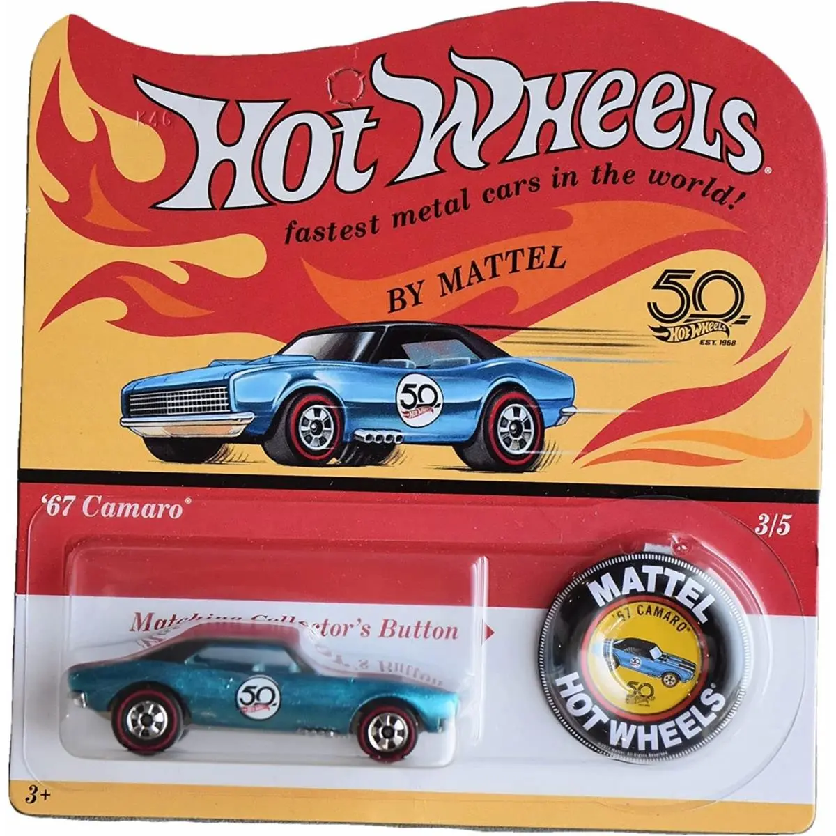`67 Camaro - 50th Anniversary Button - Green