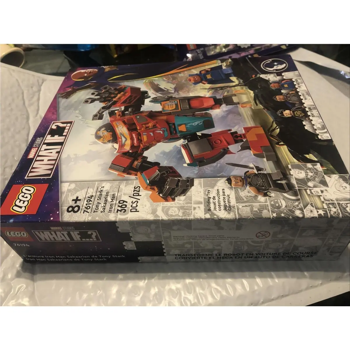 Lego Marvel What If… 76194 Tony Stark`s Sakaarian Iron Man Outer Wear Box