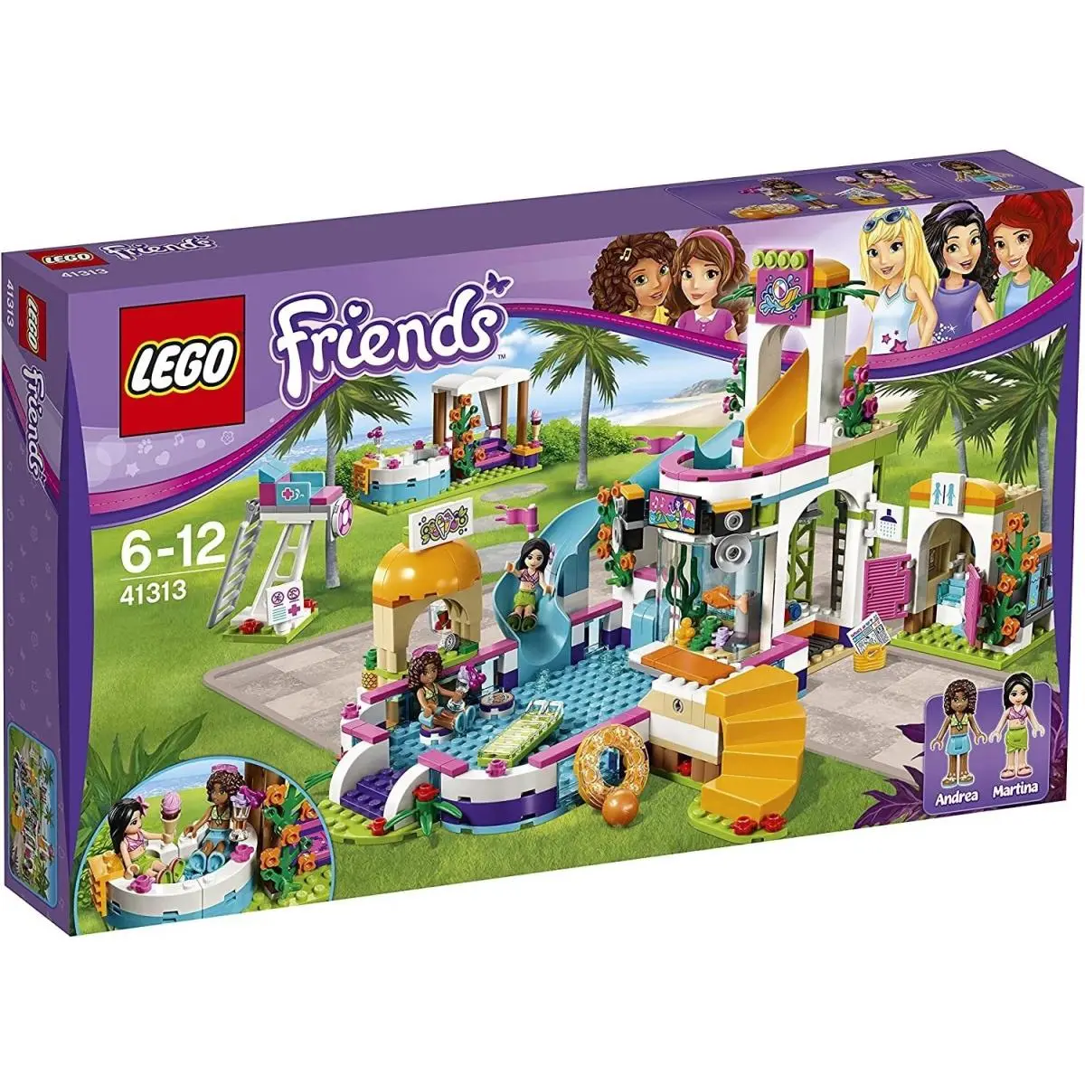 Lego Friends 41313 Heartlake Summer Pool Water Park Set Retired