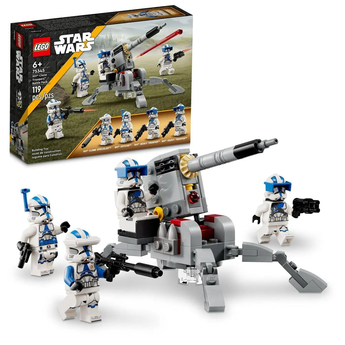 Lego Star Wars 501st Troopers Battle Pack Toy Set Buildable Multicolor