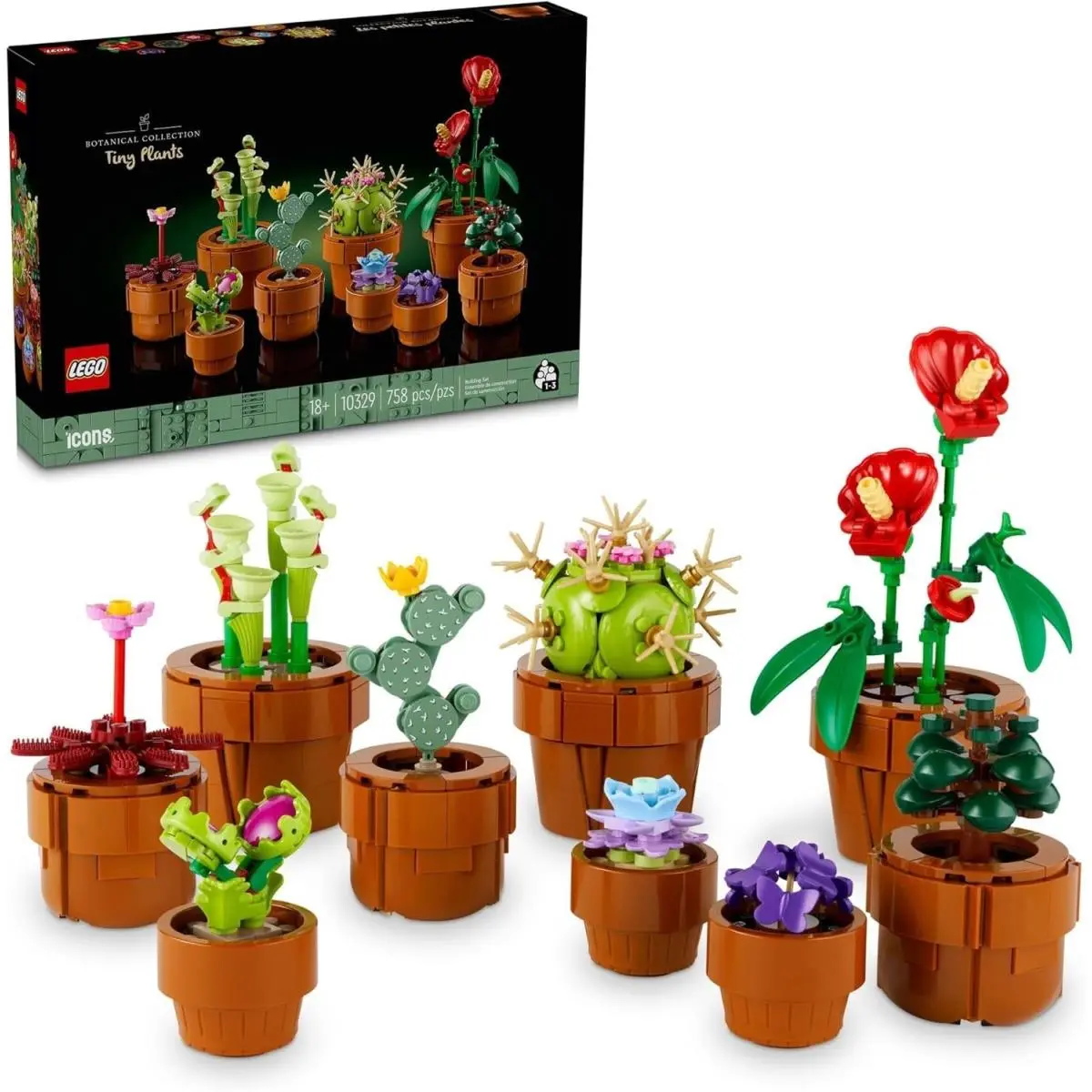 Lego Botanicals Tiny Plants 10329 Plant Building Set Artificial Indoor For Home