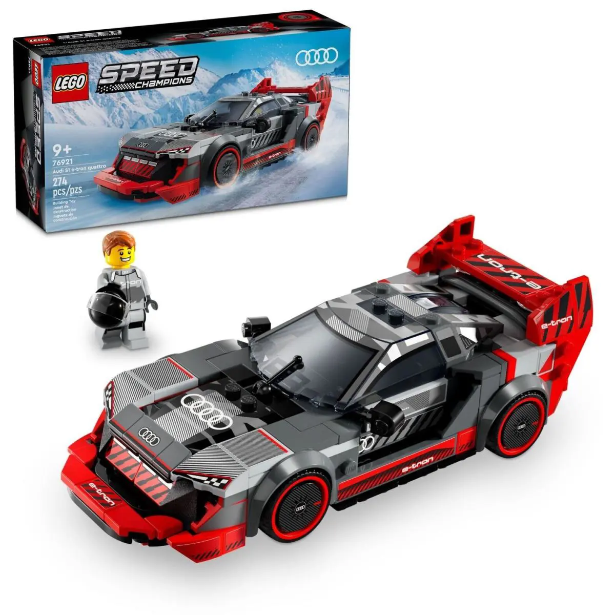 Lego Speed Champions Audi S1 E-tron Quattro Race Car Toy - Building Toys For
