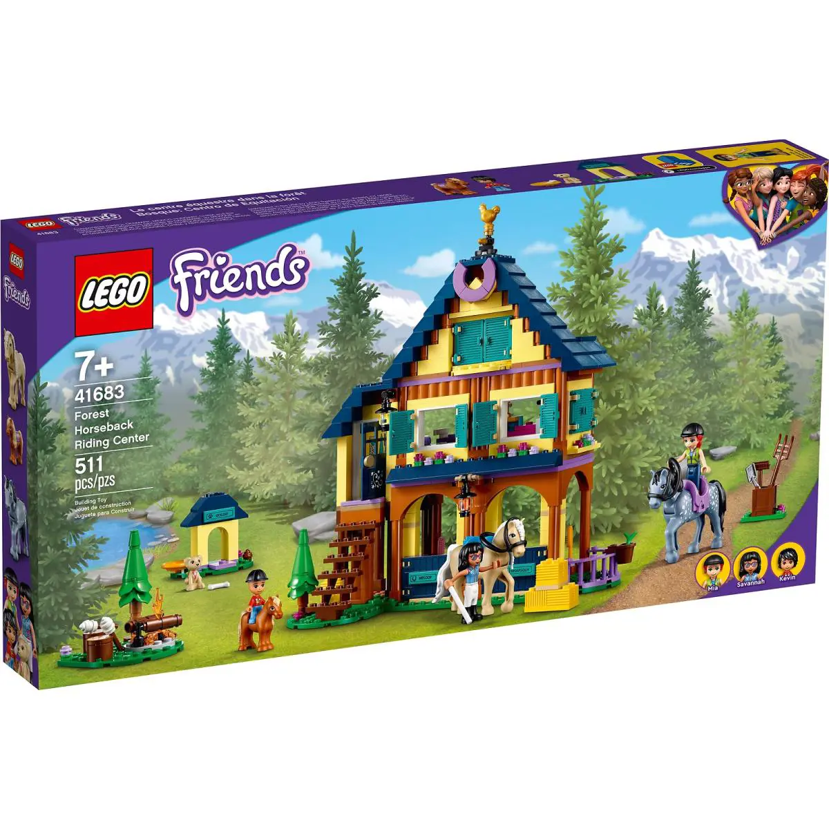 Lego Friends Forest Horseback Riding Center 41683 Building New/sealed