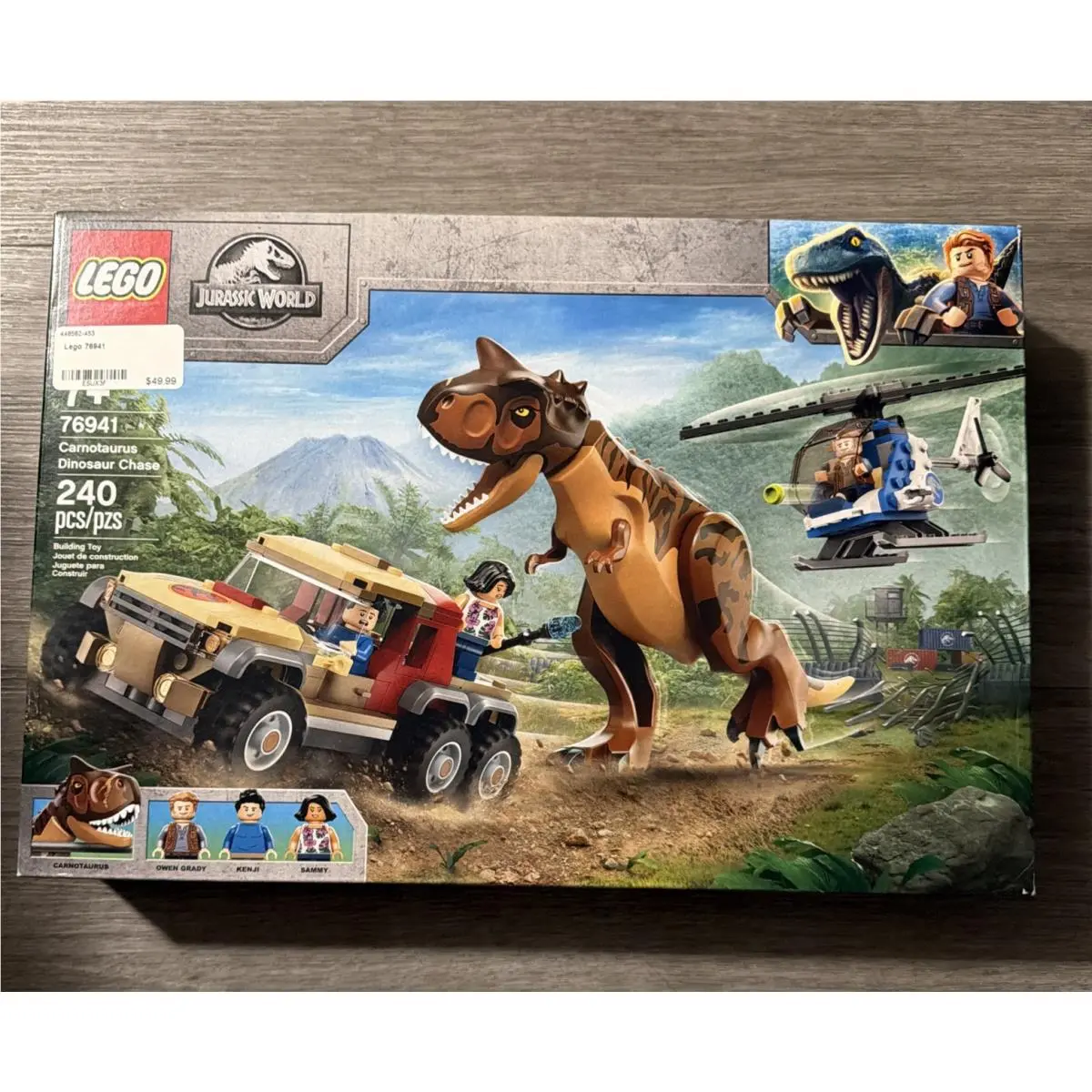 Lego Jurassic World Carnotaurus Dinosaur Chase 76941 Retired Rare