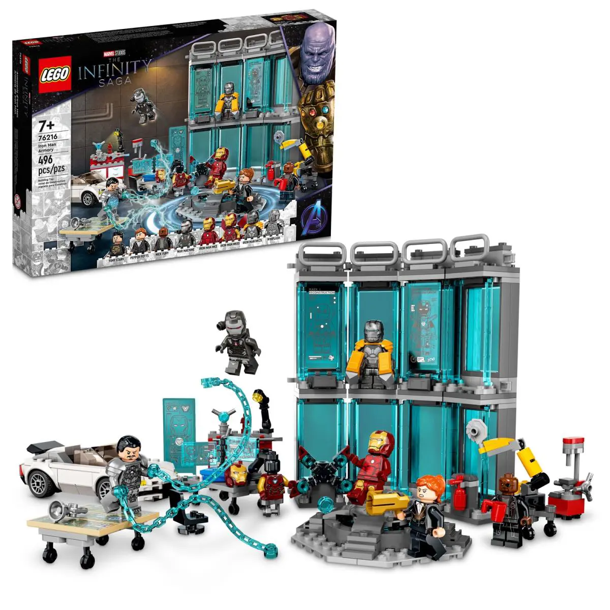 Lego Marvel: Iron Man Armory 76216