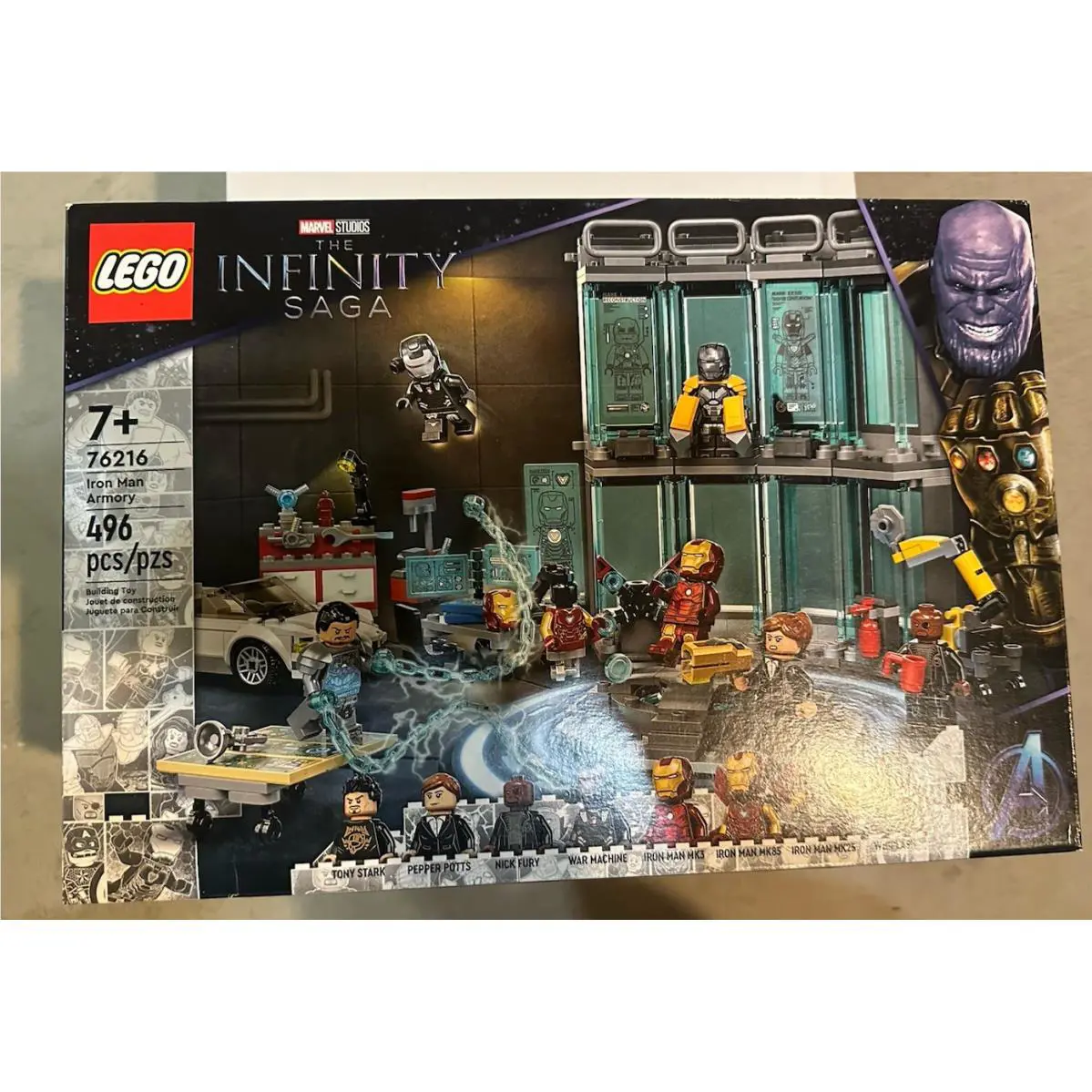 Lego Marvel: Iron Man Armoury 76216