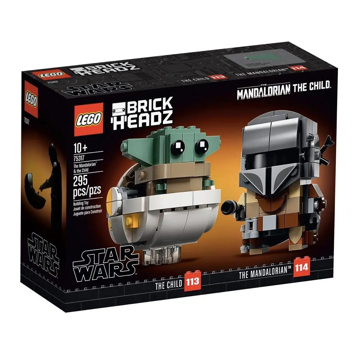 Lego Star Wars The Mandalorian The Child Baby Yoda Brickheadz Set 75317