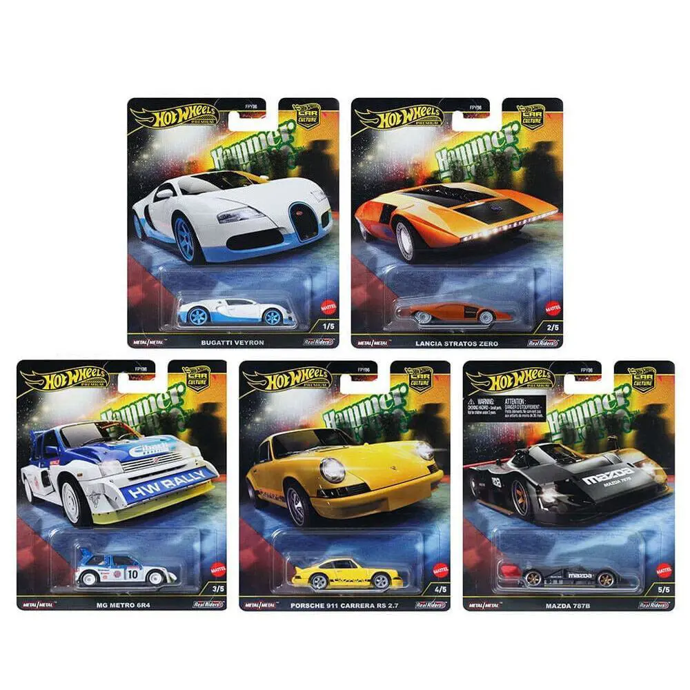 2025 Hot Wheels Premium Car Culture Hammer Drop Complete Set of 5 FPY86-961F-7C