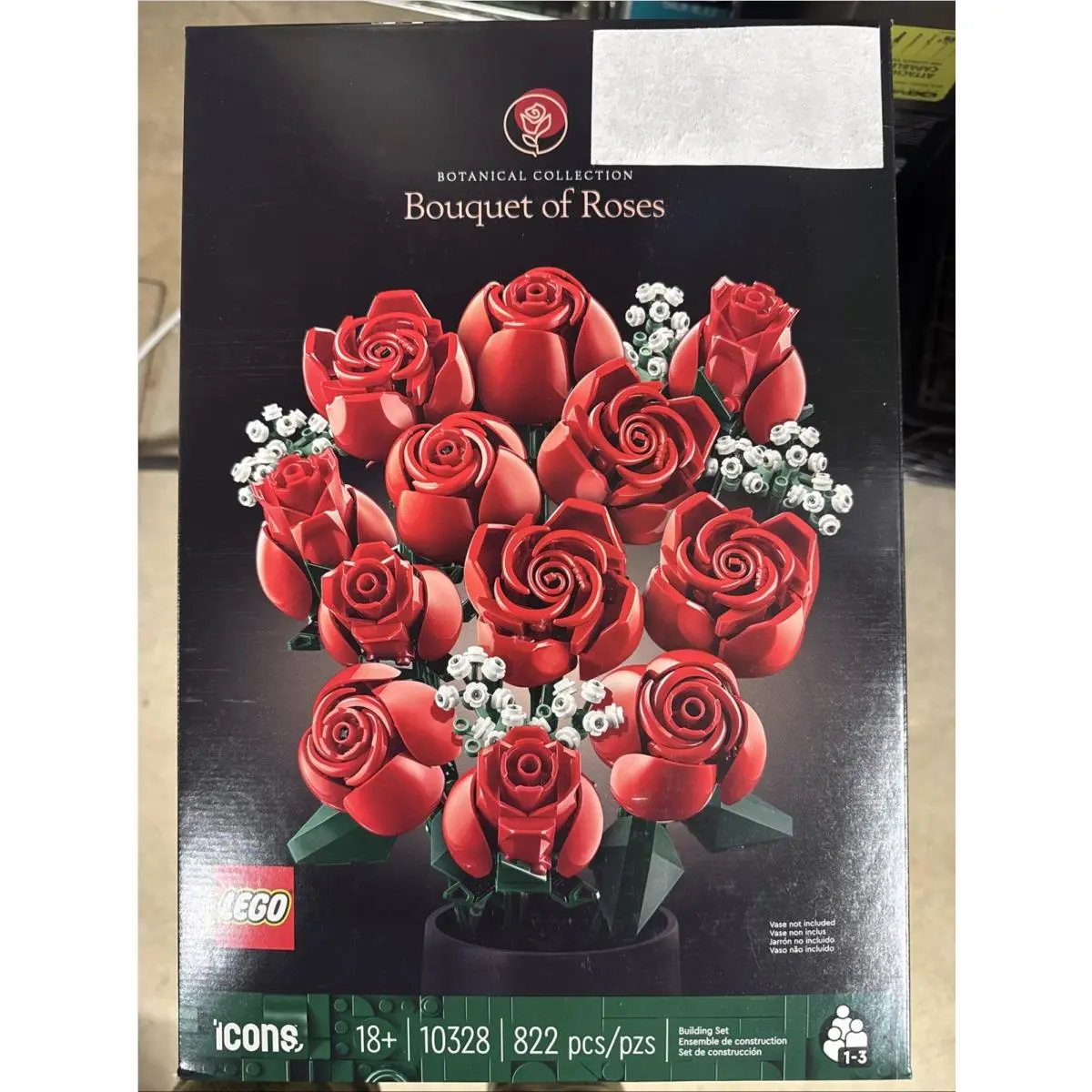 Lego Botanicals 10328 Bouquet of Roses Building Set Flower Model Gift