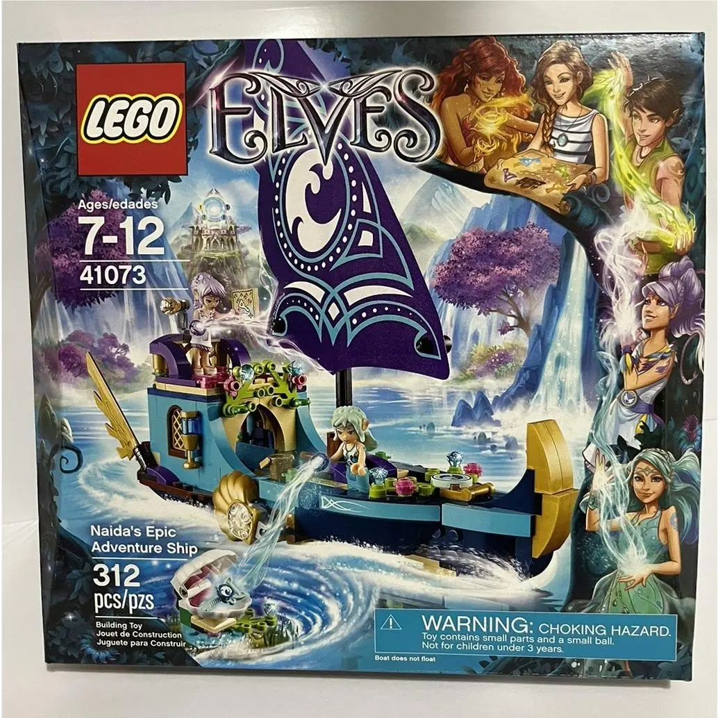 Lego 41073 Elves Naida`s Epic Adventure Ship Age 7+ 312 Pc Retired