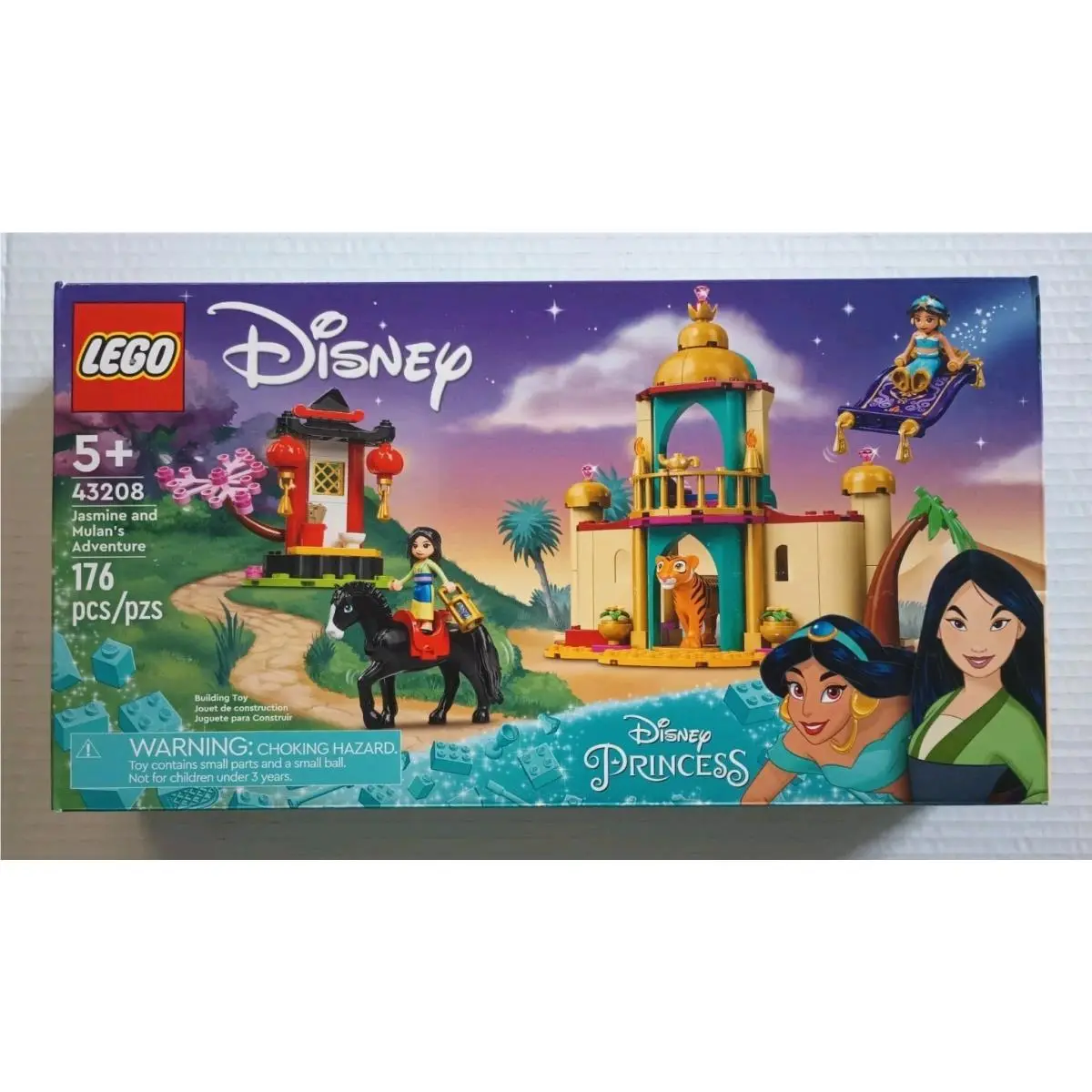 Lego Disney Princess 43208 Jasmine and Mulan`s Adventure Retired Box