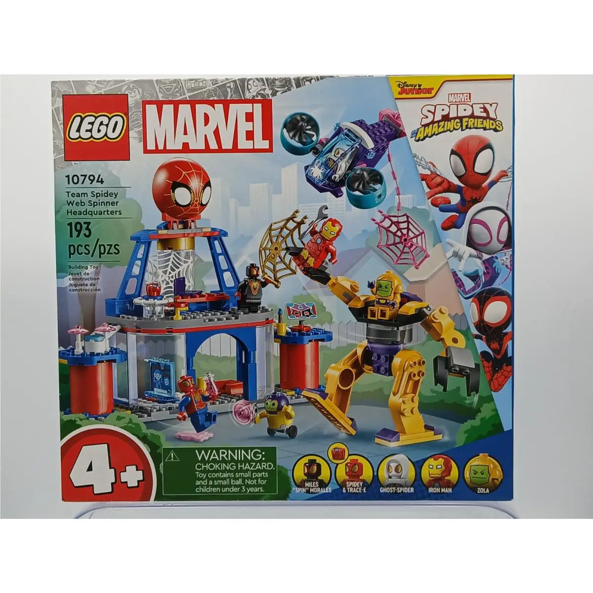 Lego 10794 Marvel Team Spidey Web Spinner Headquarters Spider-man 193 Pcs